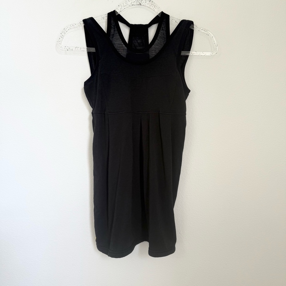 Lole Yoga Top Womens Size XS Ella Athletic Tank Gym UPF 50 Gray Black Run